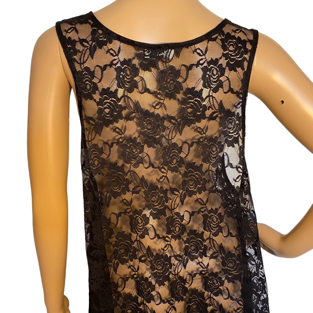 ROCK CANDY  | FLORAL LACE BURNOUT DRESS / TOP ONE SIZE - Picture 9 of 14